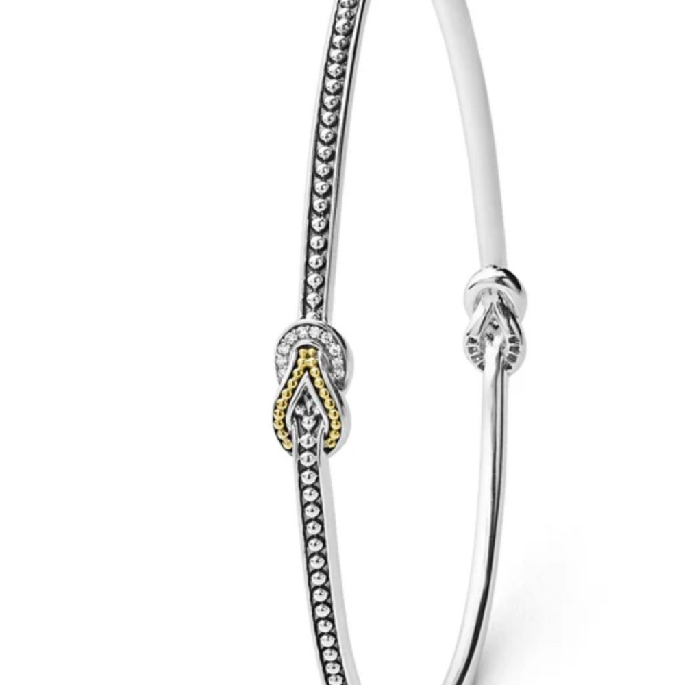 LAGOS Silver Gold knot Newport Bracelet